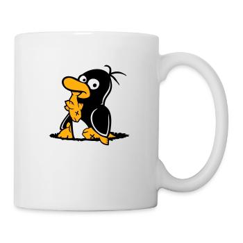 Le pingouin mange du poisson pêché Trou Fond Faim Cool - Mug blanc - blanc - Droite