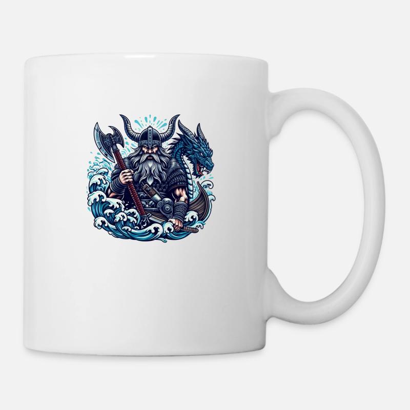 Wikinger Logo - Tasse - Weiß