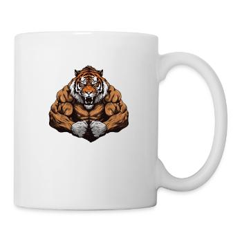 Tiger Beast Martial Arts MMA - Tasse - Weiß - Rechts