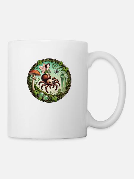 Spinnen-Fee - Tasse - Weiß