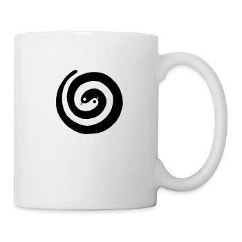 Yin-Yang Schlangen - Tasse - Weiß - Rechts