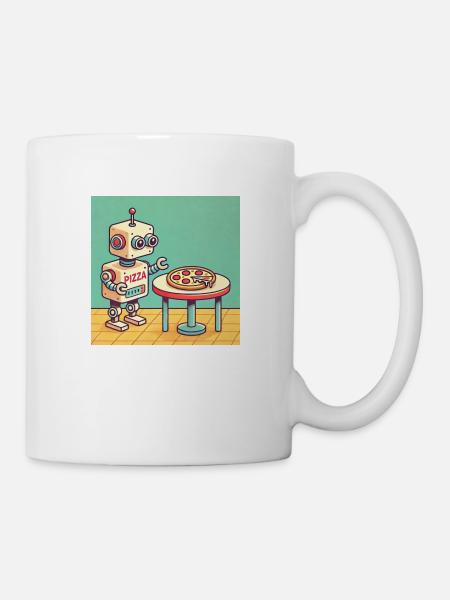 Pizza Bot - Mug - white