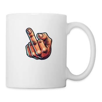 Middle finger - Mug - white - Right