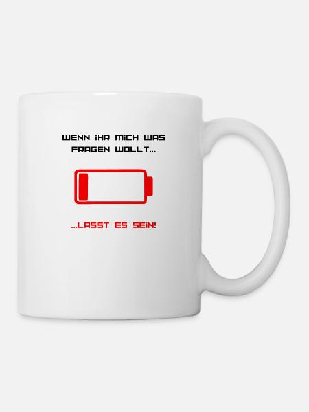 Keine Fragen - Tasse - Weiß