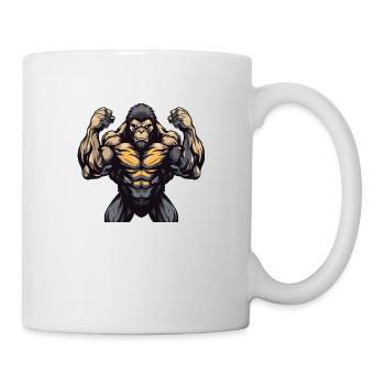 Gorilla Muscles Workout - Mug - white - Right