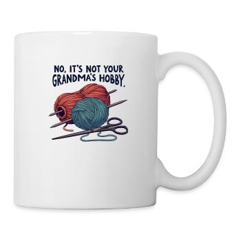 Tricoter au crochet - Ce n’est pas le passe-temps de votre grand-mère - Mug blanc - blanc - Droite