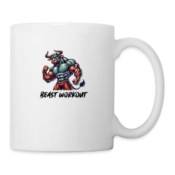 Stier Beast Workout - Tasse - Weiß - Rechts