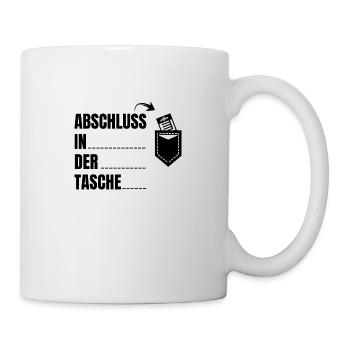 Abschluss in der Tasche Schulabschluss - Tasse - Weiß - Rechts