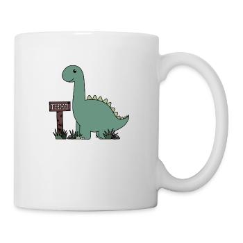 Dino Theo - Tasse - Weiß - Rechts