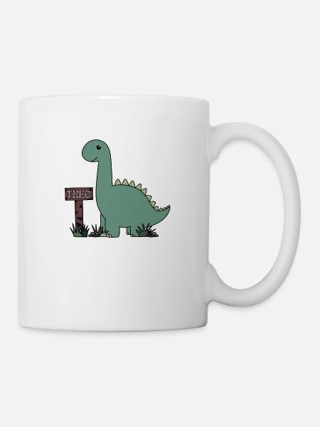 Dino Theo - Tasse - Weiß