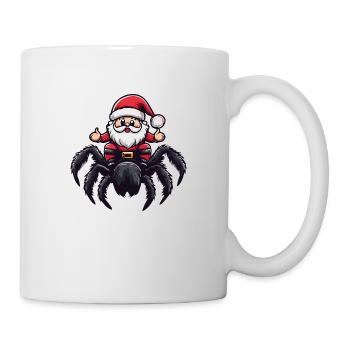 Tarantula Weihnachtsmann Cartoon - Tasse - Weiß - Rechts