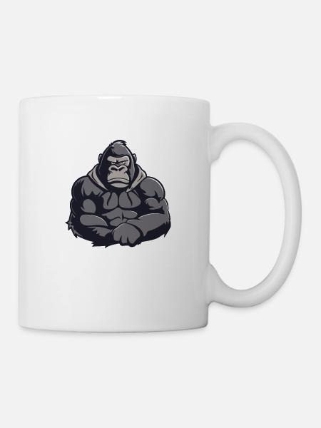 Gorilla Comic - Tasse - Weiß