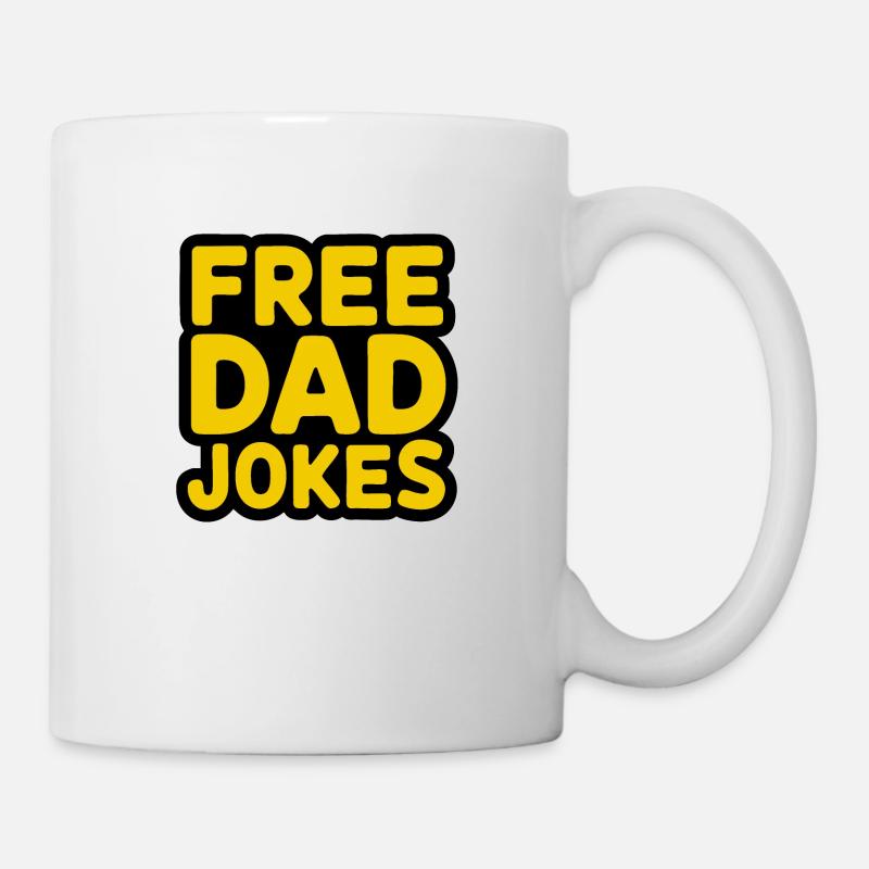 Blagues de papa gratuites - Mug blanc - blanc