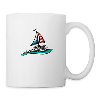 Navigation en bateau - Mug blanc - blanc - Droite