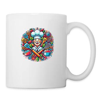 Chefkoch Logo - Tasse - Weiß - Rechts