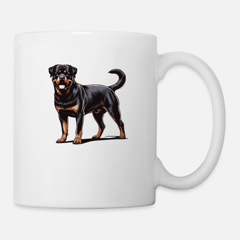 Rottweiler - Tasse - Weiß
