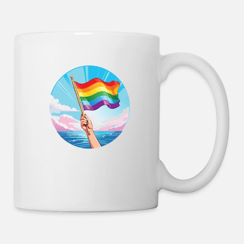 Pride Flag Ocean - Mug - white