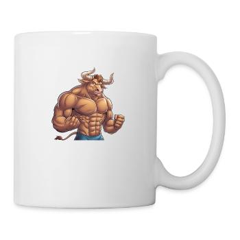Stier - Tasse - Weiß - Rechts
