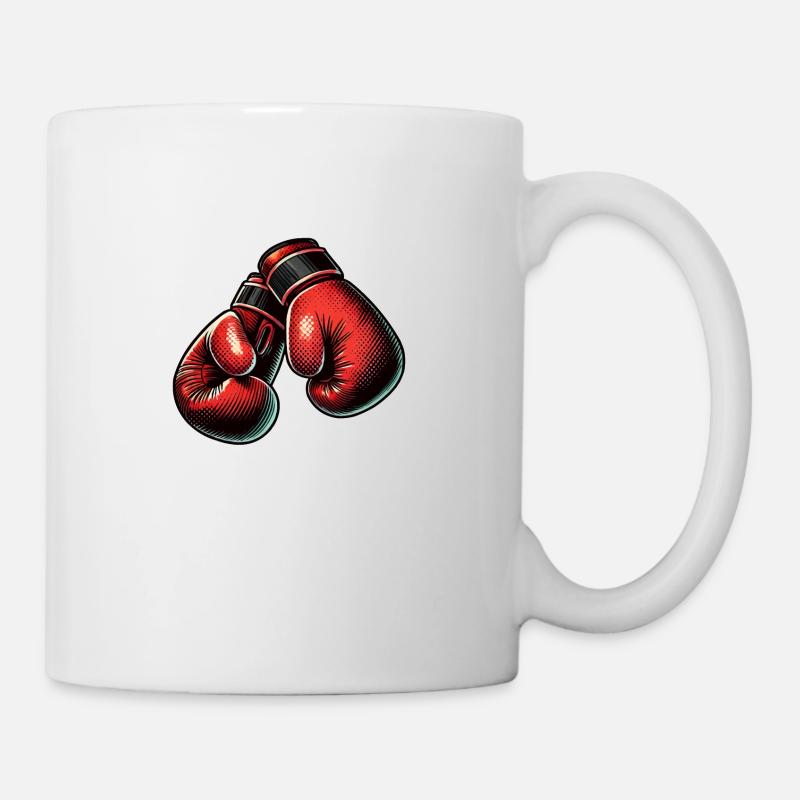 gants de boxe boxe - Mug blanc - blanc