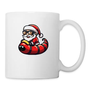 ver Père Noël dessin animé - Mug blanc - blanc - Droite