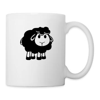 Black Sheep Small Cute Cute Lamb Cool Comic - Mug - white - Right