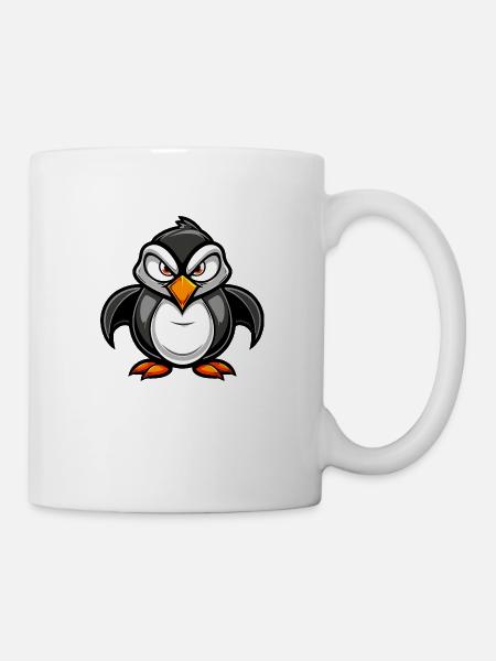 Pinguin Comic - Tasse - Weiß