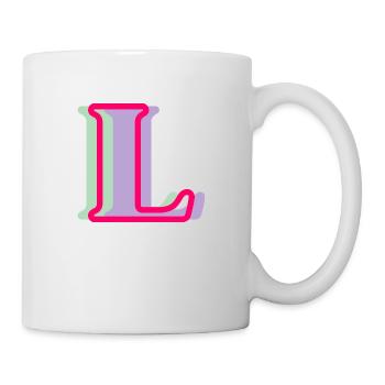Multicolored letter l - Mug - white - Right