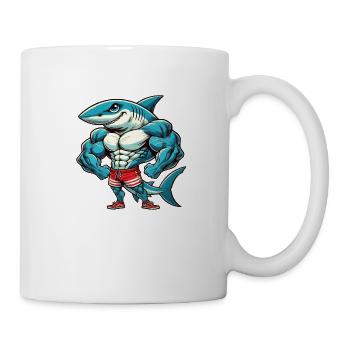 Hai Comic Fitness Bodybuilding - Tasse - Weiß - Rechts