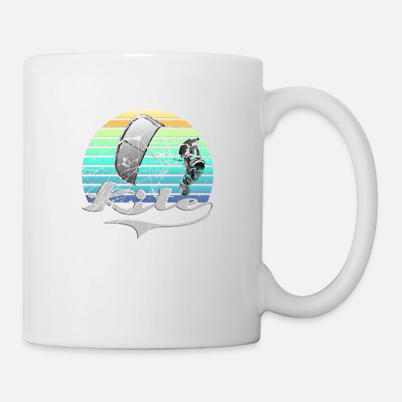 Kitesurf rétro - Mug blanc - blanc