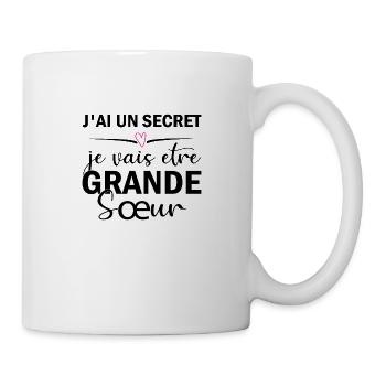 I have a secret, I'm going to be a big sister - Mug - white - Right