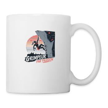Grimpeur Par passion - Mug blanc - blanc - Droite