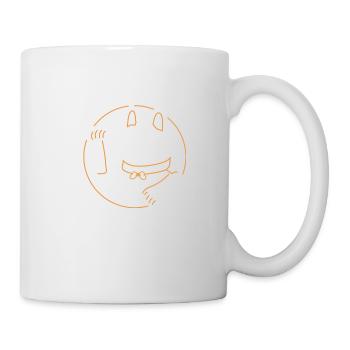 Katzen Glücksbringer, Geschenk Katzenbesitzer - Tasse - Weiß - Rechts
