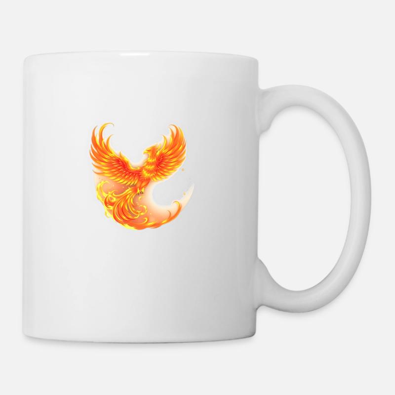 Phénix brûlant - Mug blanc - blanc