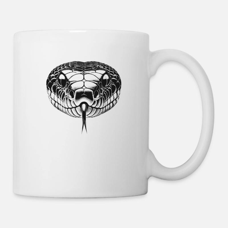 Schlange - Tasse - Weiß