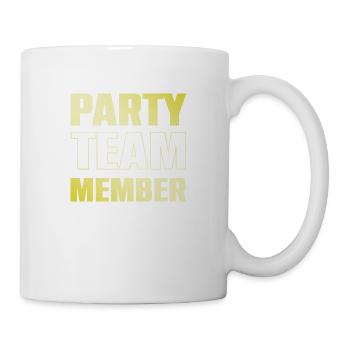 Équipe du parti - Mug blanc - blanc - Droite