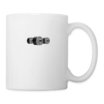 "Psst... Ich mache Mathe" Lustiges Fitnessstudio - Tasse - Weiß - Rechts