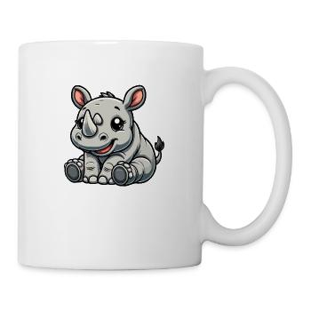 Rhinoceros baby - Mug - white - Right