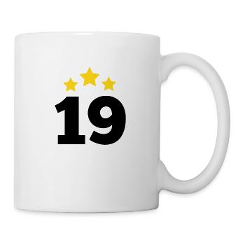 19 Year Old Star - 19th Anniversary Gift - Mug - white - Right