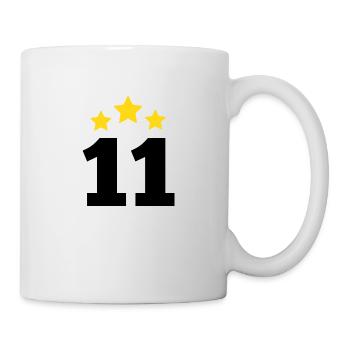 11 Year Star - 11th Anniversary Gift - Mug - white - Right