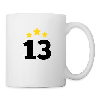 13 ans étoile - cadeau 13e anniversaire - Mug blanc - blanc - Droite