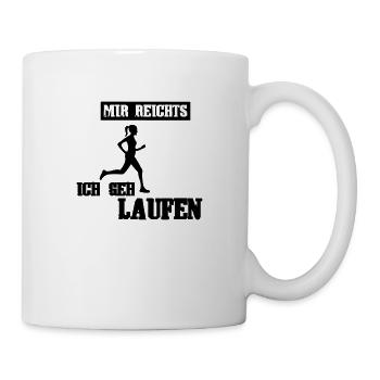 läuferin ich geh laufen - Tasse - Weiß - Rechts