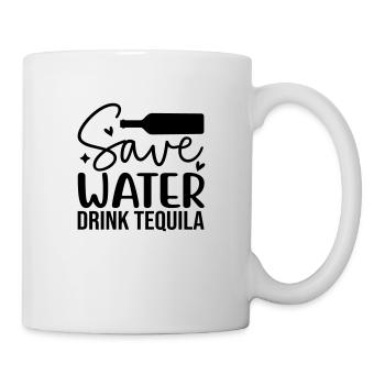 Save water drink tequila - Mug - white - Right