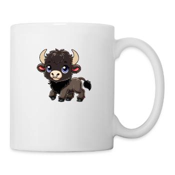 Bison-Kind - Tasse - Weiß - Rechts