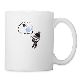 Warme Gedanken im Winter - Tasse - Weiß - Rechts