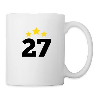 27 Year Star - 27th Anniversary Gift - Mug - white - Right