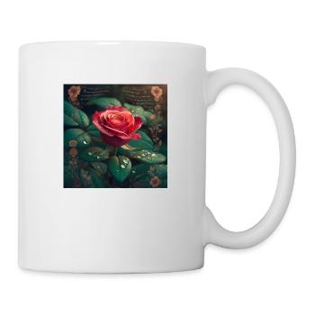 Gul and Texts Decoration - Mug - white - Right