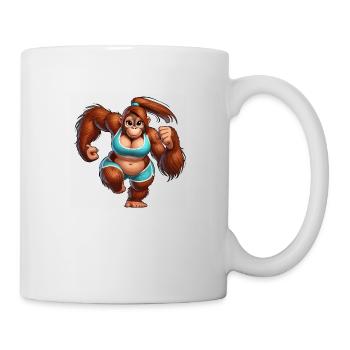 Orang-Utan-Läufer - Tasse - Weiß - Rechts