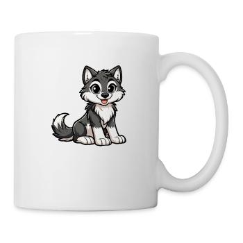 Girl wolf - Mug - white - Right