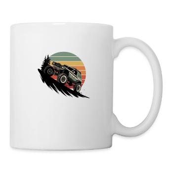 Monstertruck Monster Truck Motorsport Auto Motor - Mug blanc - blanc - Droite