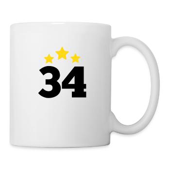 34 Years Star - 34th Anniversary Gift - Mug - white - Right